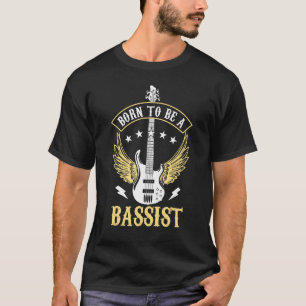 Camiseta Nacido Para Ser Un Guitarista Bass Guitar Ba