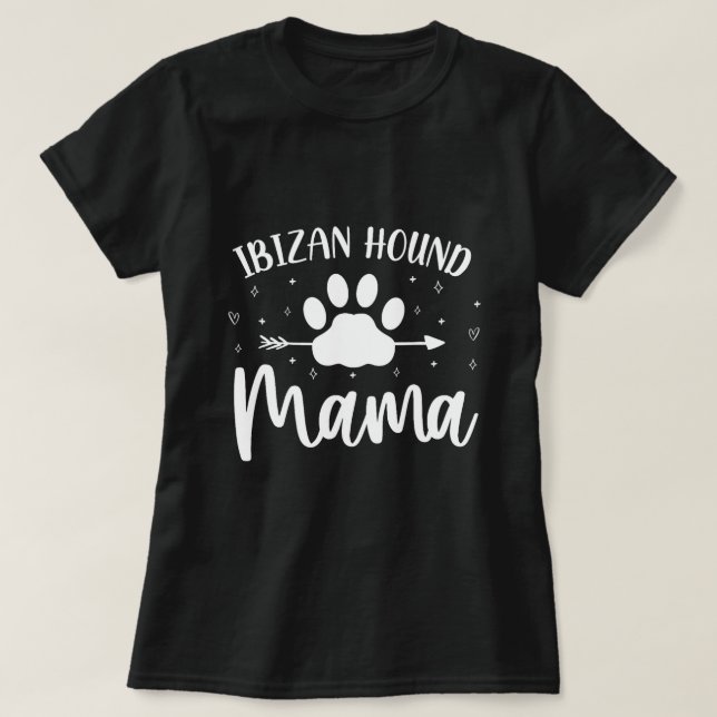 Camiseta Nacido Para Ser Un Hound Ibicenco De Mamá, Diverti (Diseño del anverso)