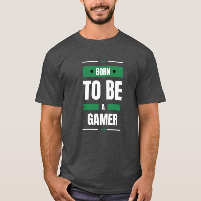 Camiseta Nacido para ser un Jugador Oscuro (Anverso)
