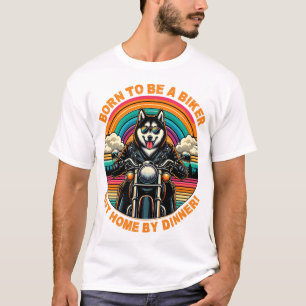 Camiseta Nacido para ser un motociclista: Aventura Husky Ri