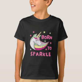 Camiseta Nacido para ser una espuma mágica de unicornio