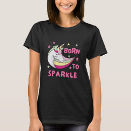 Camiseta Nacido para ser una espuma mágica de unicornio