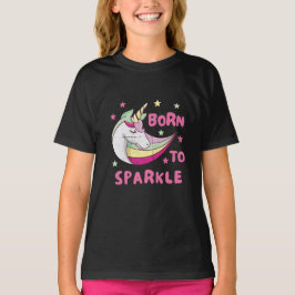 Camiseta Nacido para ser una espuma mágica de unicornio