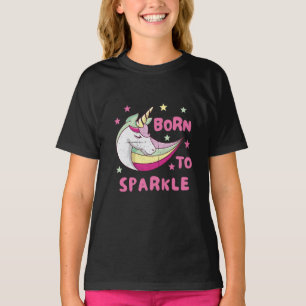 Camiseta Nacido para ser una espuma mágica de unicornio