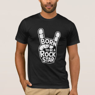 Camiseta Nacido para ser una estrella de rock - Música Gest