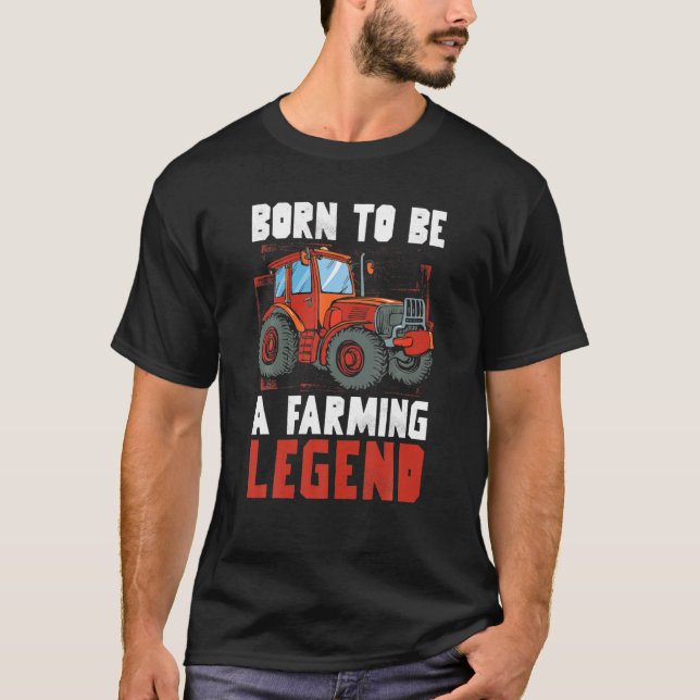 Camiseta Nacido Para Ser Una Leyenda Agrícola Enseñando Agr (Anverso)