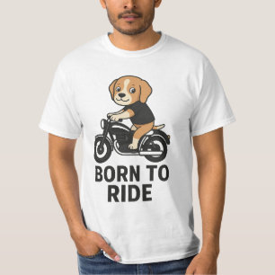Camiseta "Nacido para viajar - Beagle lindo en Pegatina de 