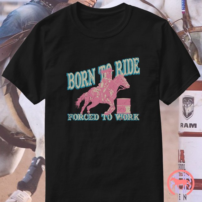 Camiseta Nacido Para Viajar Forzado A Trabajar | Cowgirl Ho (Subido por el creador)