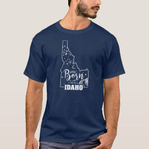 Camiseta Nacido para vivir en Idaho Idaho Lover