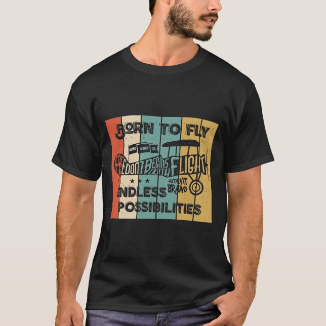 Camiseta nacido para volar (Anverso)