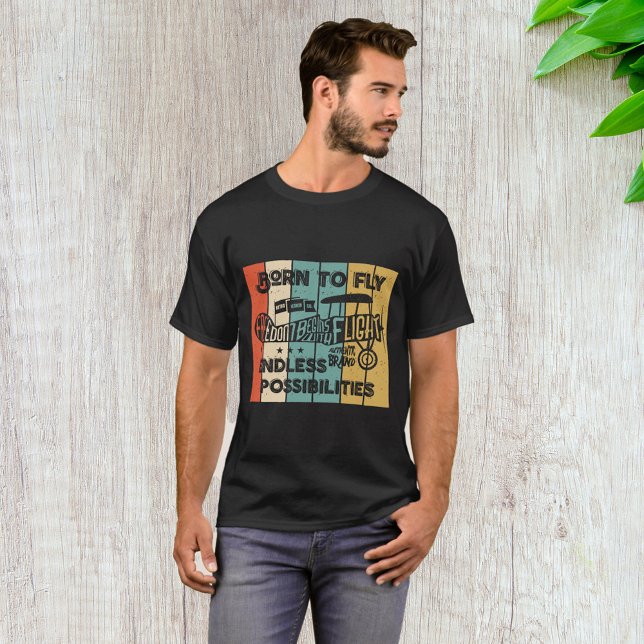 Camiseta Nacido Para Volar (Subido por el creador)