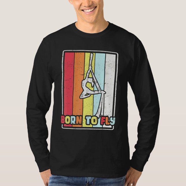 Camiseta Nacido Para Volar Sillas Aéreas Gimnasia Acro Aeri (Anverso)