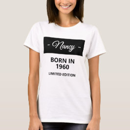 Camiseta Nacido personalizado en 1960