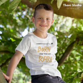 Camiseta Nacido Rare Leap Year Boy Feb 29 Cumpleaños