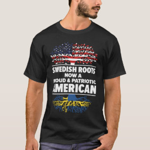 Camiseta Nacido Suecia Suecia Estados Unidos Ciudadanía 1