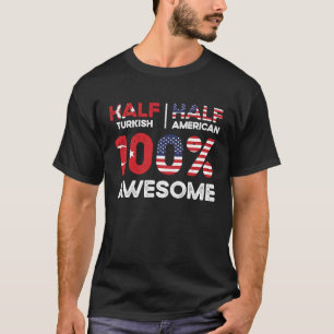 Camiseta Nacido Turco Turquía Estadounidense Ciudadanía Est