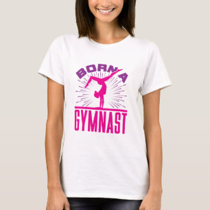 Camiseta Nacido un amante de la gimnasia