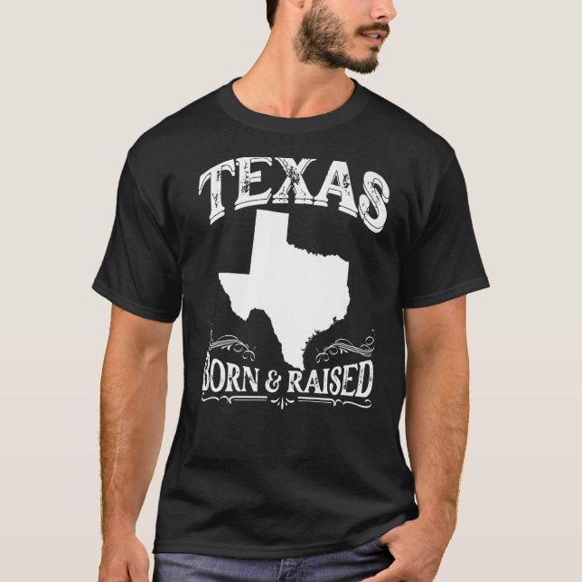 Camiseta Nacido y ascenso del Orgullo del Estado de Texas (Anverso)