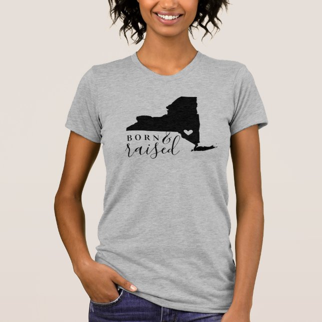 Camiseta Nacido y criado en Nueva York (Anverso)