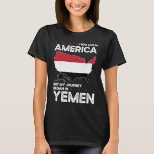Camiseta Nacido yemení Yemen EEUU Ciudadanía