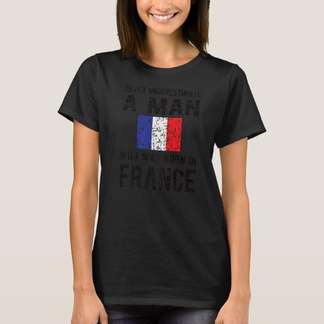 Camiseta Nacidos En Francia Bandera Francesa Raíces Frances (Anverso)