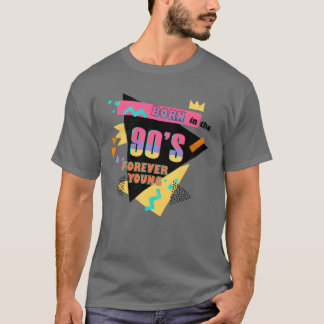 Camiseta Nacidos en los 90 por siempre jóvenes amigos