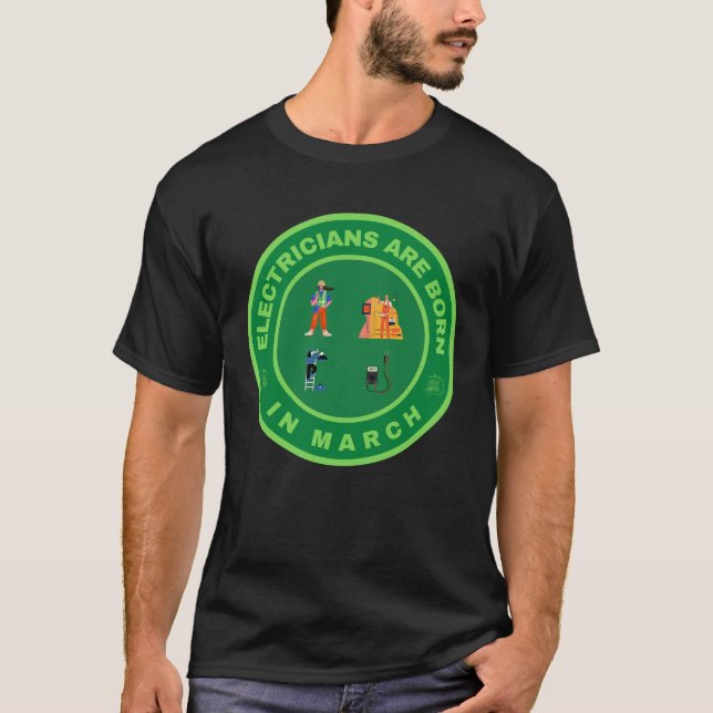 Camiseta Nacidos en marzo de diseño alternativo (Anverso)