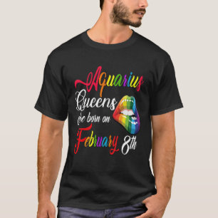 Camiseta Nacidos en Queens el 8 de Febrero Aquarius