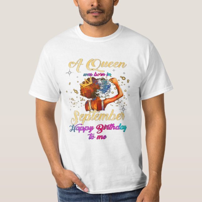 Camiseta Nacidos En Septiembre Feliz (Anverso)