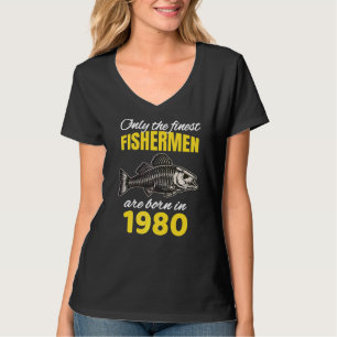 Camiseta Nacieron 42 Pescadores De Cumpleaños En La Pesca D