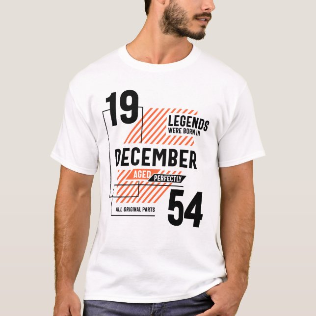 Camiseta Nacieron 67 Leyendas De Cumpleaños En Diciembre De (Anverso)