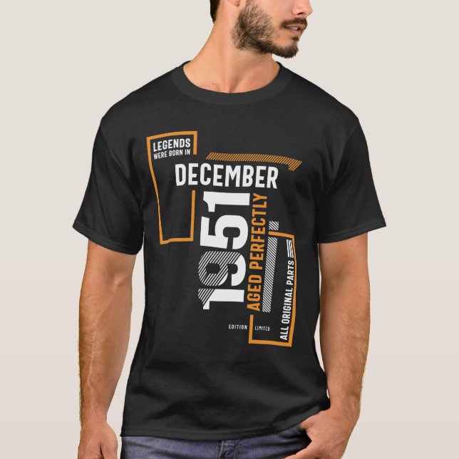 Camiseta Nacieron 70 Leyendas De Cumpleaños En Diciembre De (Anverso)