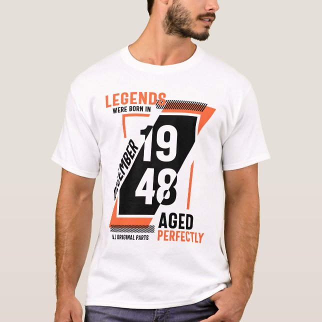 Camiseta Nacieron 73 Leyendas De Cumpleaños En Diciembre De (Anverso)