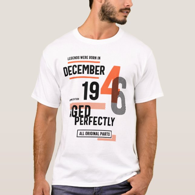 Camiseta Nacieron 75 Leyendas De Cumpleaños En Diciembre De (Anverso)