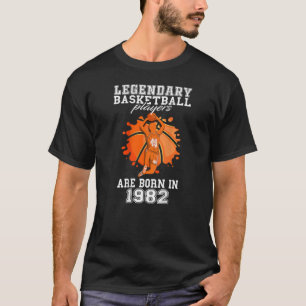 Camiseta Nacieron Legendarios Baloncestistas En 1982 40