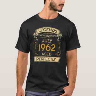 Camiseta Nacieron Leyendas De Cumpleaños En Julio De 1962
