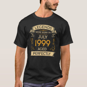 Camiseta Nacieron Leyendas De Cumpleaños En Julio De 1999