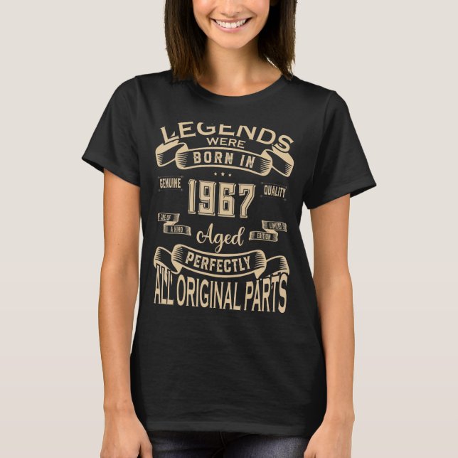 Camiseta Nacieron Leyendas En 1967 (Anverso)