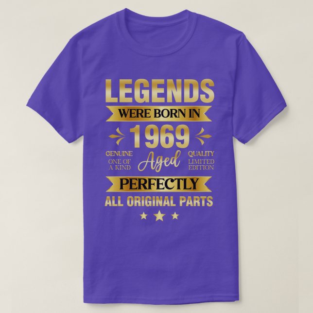 Camiseta Nacieron Leyendas En 1969 (Diseño del anverso)