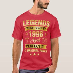 Camiseta Nacieron Leyendas En 1996, Cumpleaños