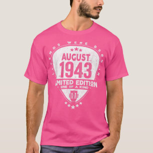 Camiseta Nacieron Leyendas En Agosto De 1943 Guitar 2063