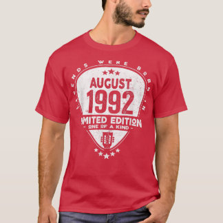 Camiseta Nacieron Leyendas En Agosto De 1992 Guitar 2086
