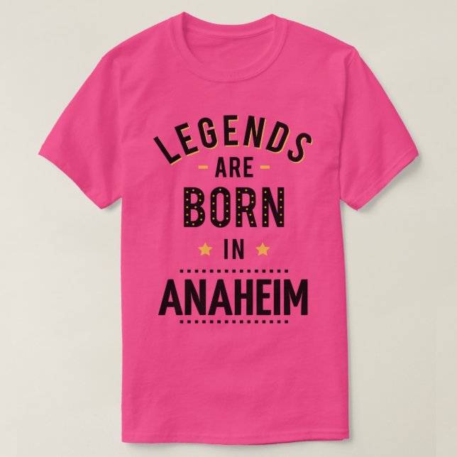 Camiseta Nacieron Leyendas En Anaheim (Diseño del anverso)
