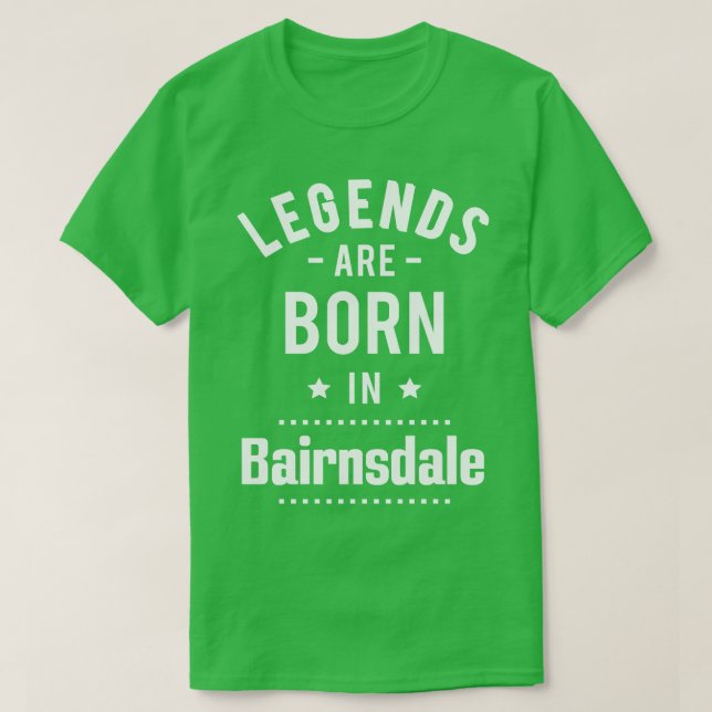 Camiseta Nacieron Leyendas En Bairnsdale (Diseño del anverso)