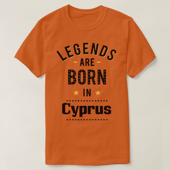 Camiseta Nacieron Leyendas En Chipre (Diseño del anverso)