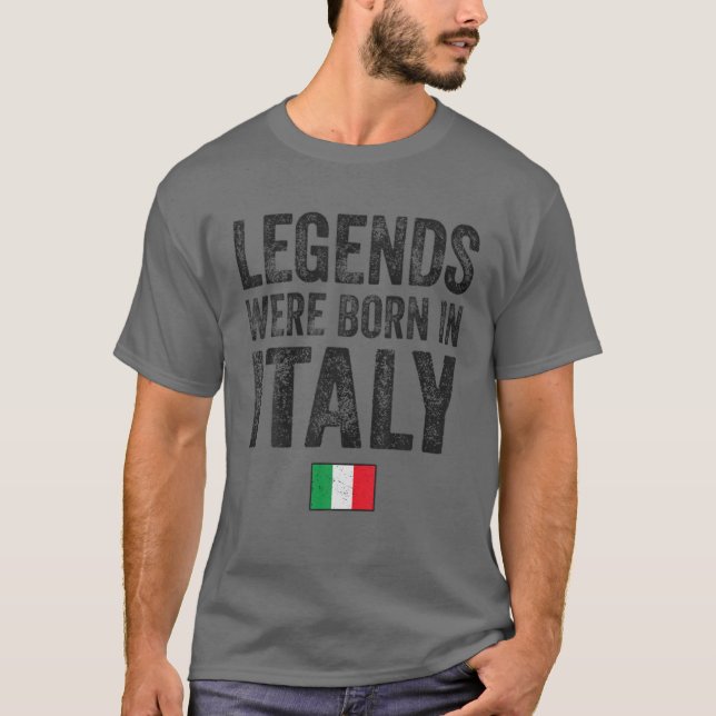 Camiseta Nacieron Leyendas En Italia Raíz Del Orgullo De Ba (Anverso)