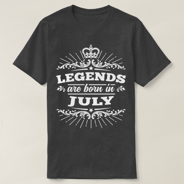Camiseta Nacieron Leyendas En Julio (Diseño del anverso)