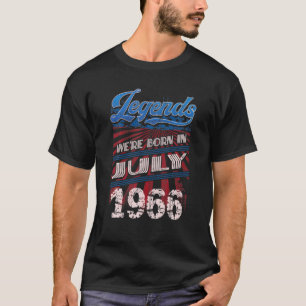 Camiseta Nacieron Leyendas En Julio De 1966 55ª Bir Cuarent