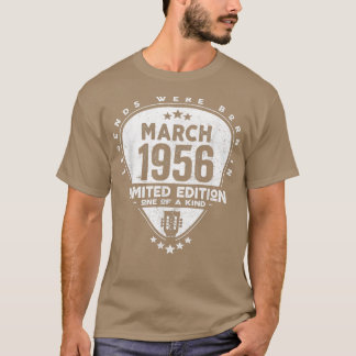 Camiseta Nacieron Leyendas En Marzo De 1956 Guitar