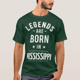 Camiseta Nacieron Leyendas En Mississippi 1
